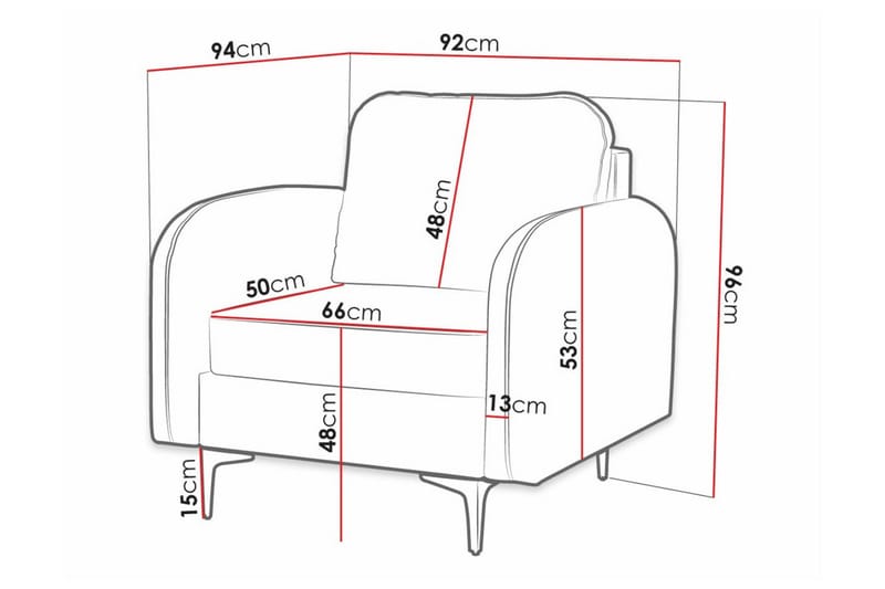 Knocklong Fåtölj Dark grey - Møbler - Stole & lænestole - Lænestole