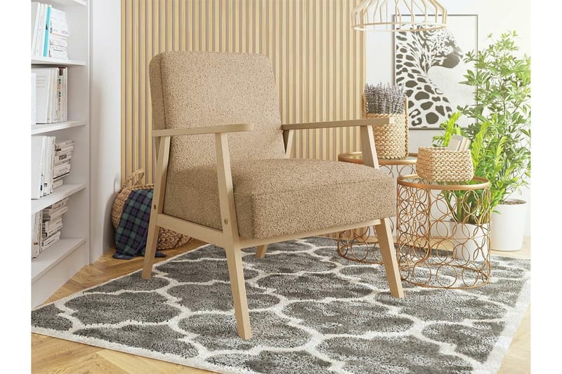 Knocklong Fåtölj Light brown - Møbler - Stole & lænestole - Lænestole