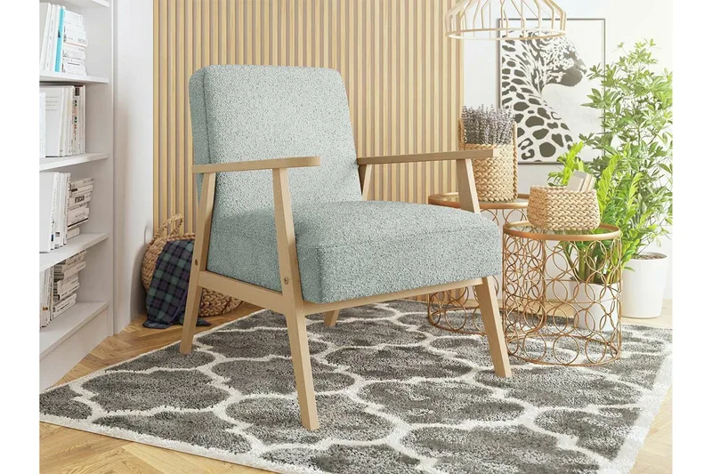 Knocklong Fåtölj Ljusgrå - Møbler - Stole & lænestole - Lænestole