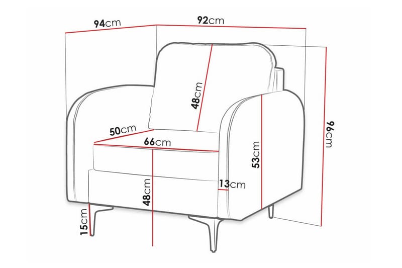 Knocklong Fåtölj Pink - Møbler - Stole & lænestole - Lænestole
