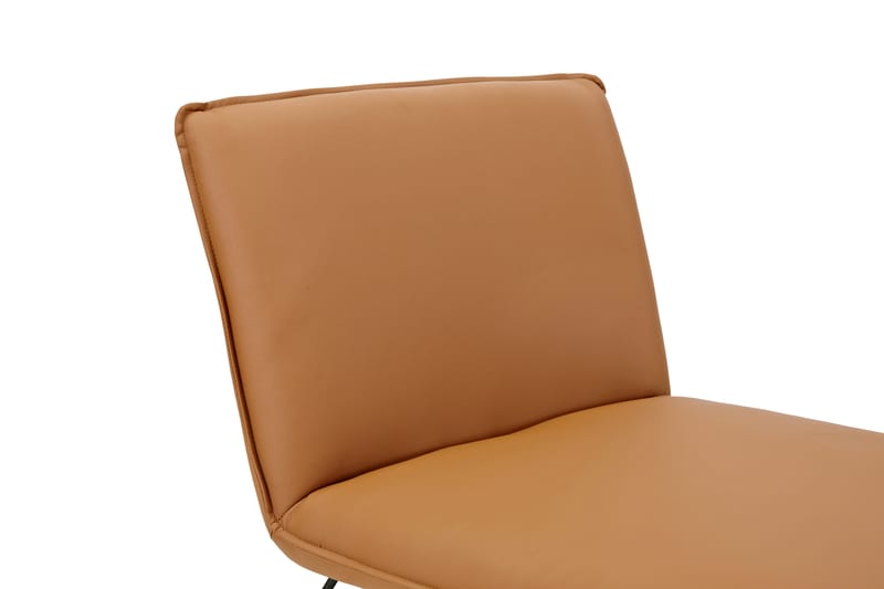 Kris Loungelænestol kunstlæder - Cognac - Læderstol - Chaiselong lænestol & Divan lænesto
