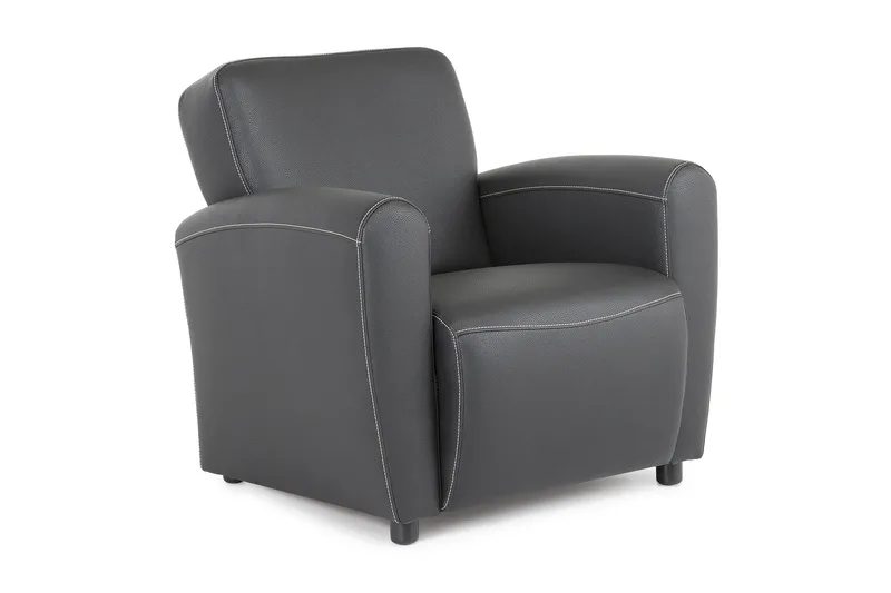 Aston Lænestol Bonded Leather, Sort