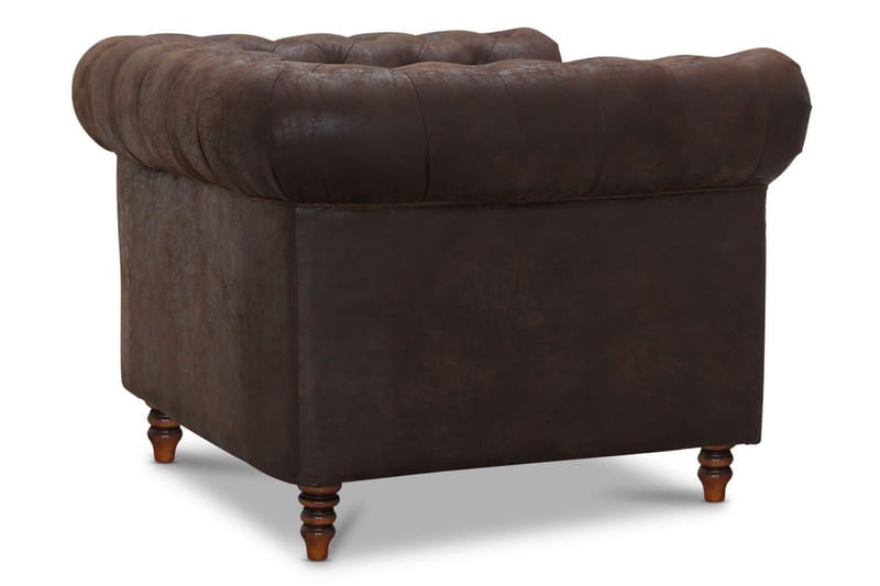 Cambridge Lænestol - Stof vintage brun - Møbler - Stole & lænestole - Lænestole - Læderstol