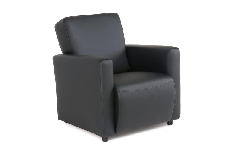 Charles Lænestol - Sort PU - Læderstol - Lænestole