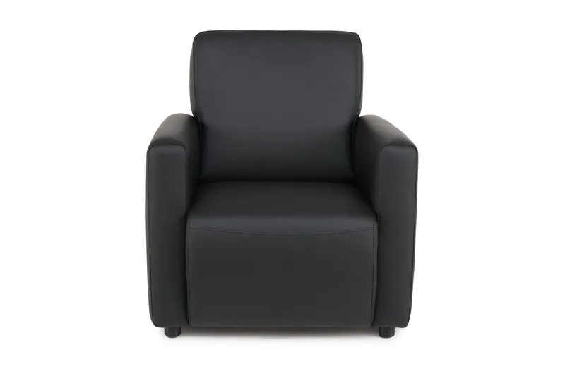 Charles Lænestol - Sort PU - Møbler - Stole & lænestole - Lænestole - Læderstol