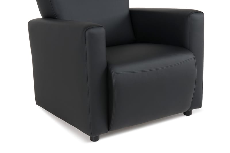 Charles Lænestol - Sort PU - Møbler - Stole & lænestole - Lænestole - Læderstol
