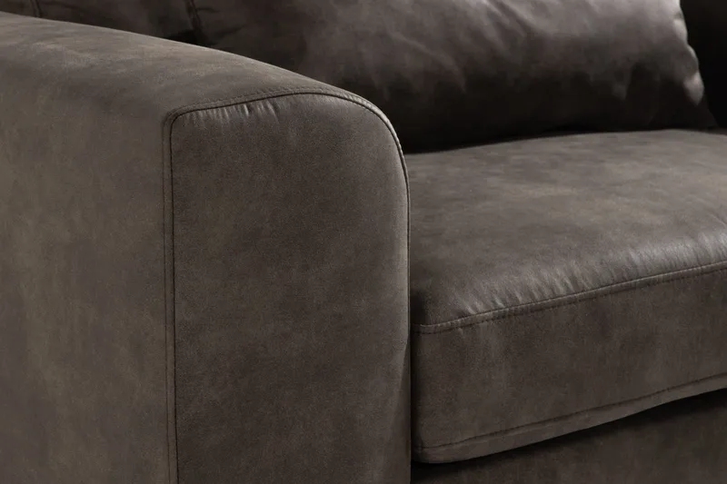 Copenhagen Lænestol Kunstlæder - Mørkegrå - Møbler - Stole & lænestole - Lænestole - Læderstol