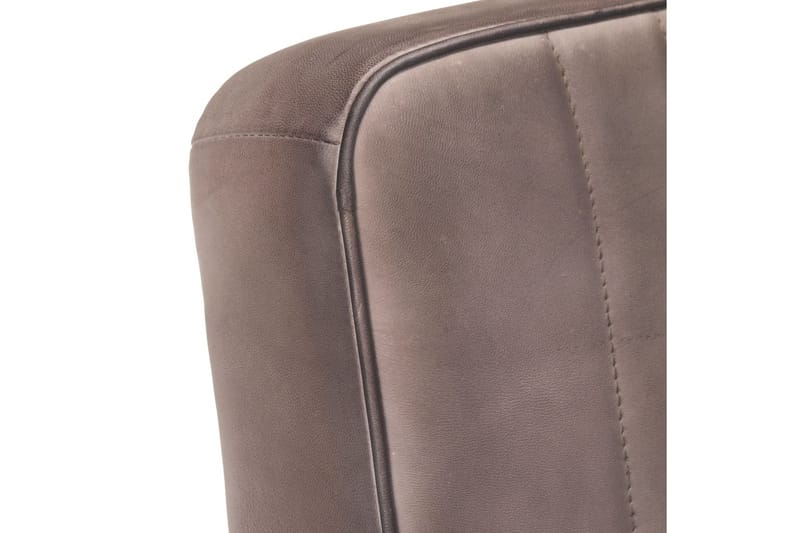 Lænestol med cantilever ægte læder rustik brun - Brun - Møbler - Stole & lænestole - Lænestole - Læderstol