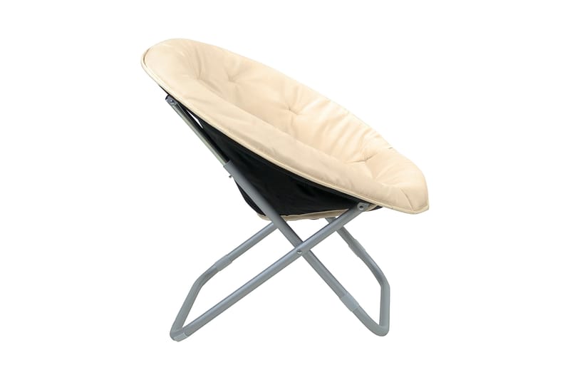 Masayo Lænestol - Sølv/Beige - Læderstol - Lænestole