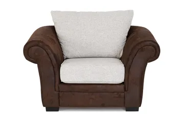 Toronto Lænestol - Brun/Beige - Møbler - Stole & lænestole - Lænestole - Læderstol