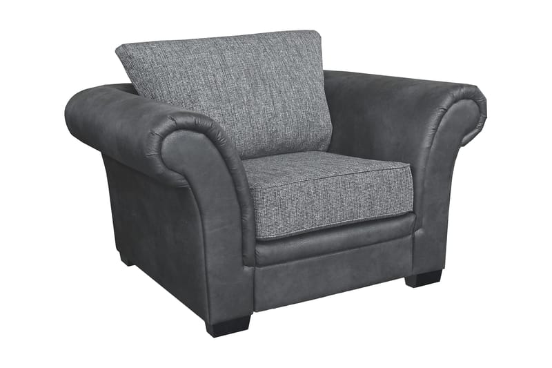 Toronto Lænestol - Sort/Mørkegrå - Møbler - Stole & lænestole - Lænestole - Læderstol