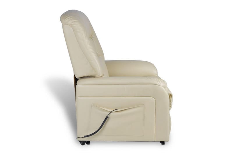 Tv-Lænestol Med Stå Op-Hjælp Kunstlæder Beige - Beige - Møbler - Stole & lænestole - Lænestole - Læderstol