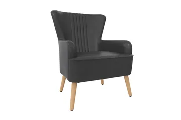 Wynn Fåtölj Brun Dark grey - Møbler - Stole & lænestole - Lænestole - Læderstol