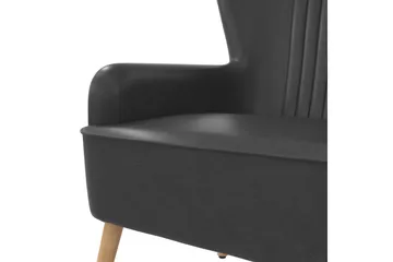 Wynn Fåtölj Brun Dark grey - Møbler - Stole & lænestole - Lænestole - Læderstol