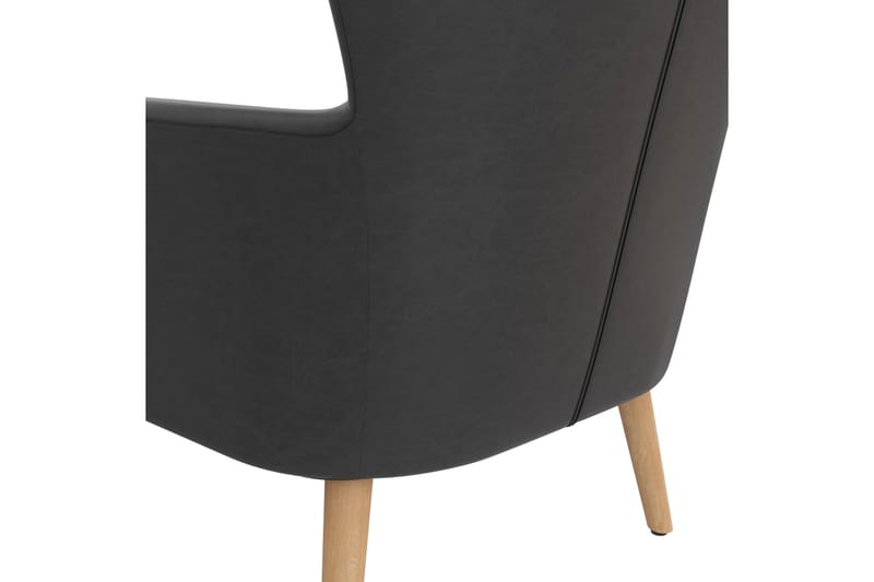 Wynn Fåtölj Brun Dark grey - Møbler - Stole & lænestole - Lænestole - Læderstol