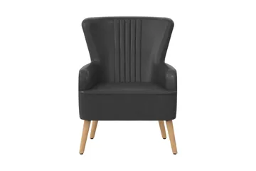 Wynn Fåtölj Brun Dark grey - Møbler - Stole & lænestole - Lænestole - Læderstol