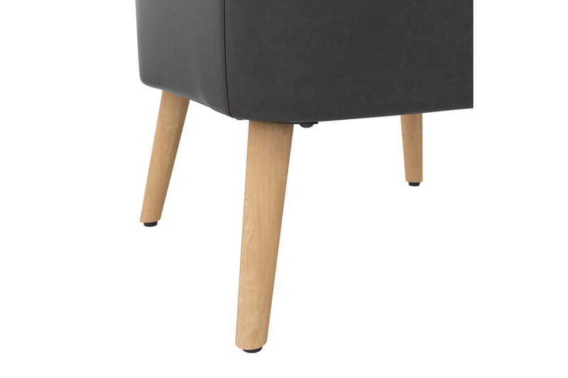 Wynn Fåtölj Brun Dark grey - Møbler - Stole & lænestole - Lænestole - Læderstol
