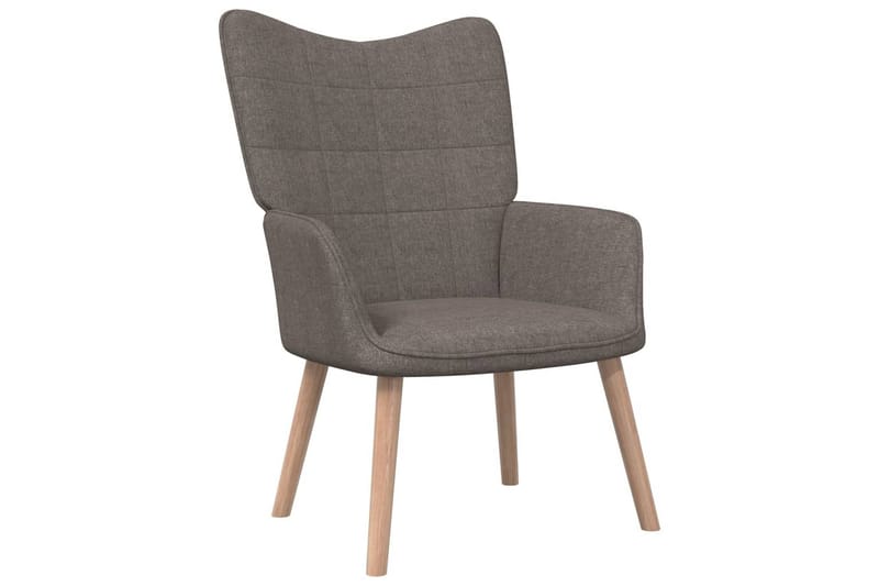 lænestol 62x68,5x96 cm stof gråbrun - Møbler - Stole & lænestole - Lænestole
