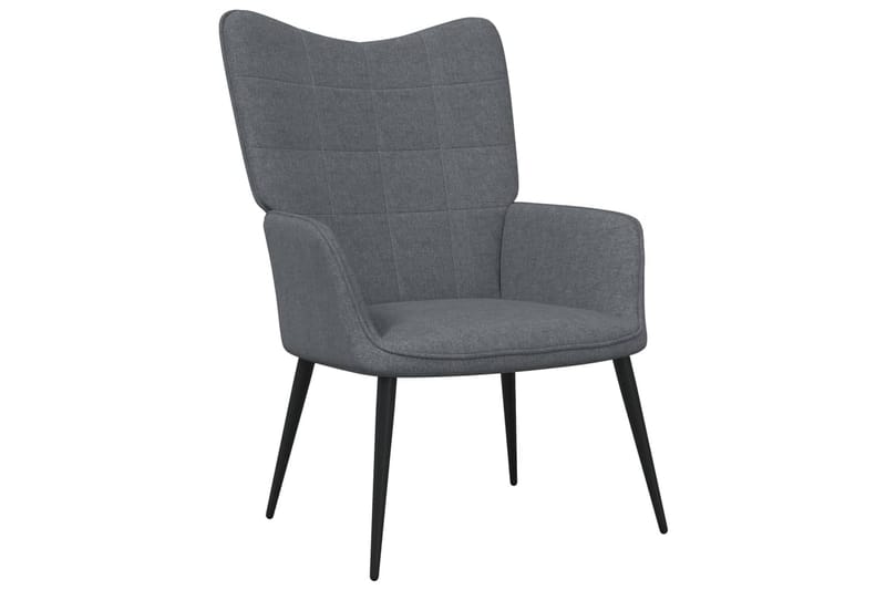 lænestol 62x68,5x96 cm stof mørkegrå - Møbler - Stole & lænestole - Lænestole