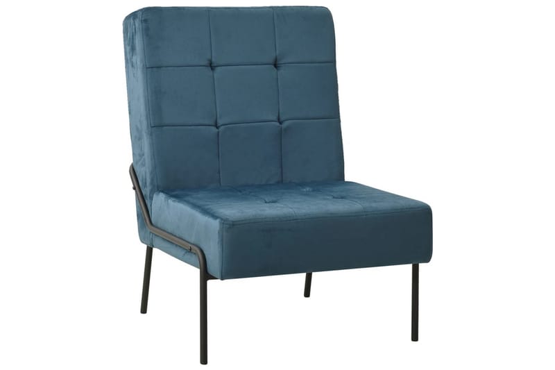 lænestol 65x79x87 cm fløjl blå - Blå - Lænestole