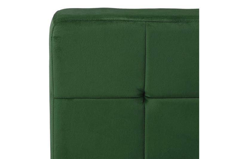 lænestol 65x79x87 cm fløjl mørkegrøn - Møbler - Stole & lænestole - Lænestole