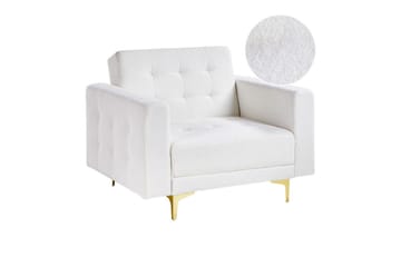 Lænestol Aberdeen - Hvid/guld/Hvid/Guld - Møbler - Stole & lænestole - Lænestole