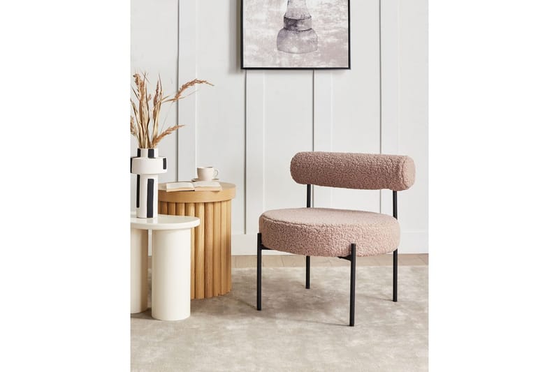 Lænestol Alpha Beige/sort - Beige/sort - Møbler - Stole & lænestole - Lænestole - Lænestol uden armlæn
