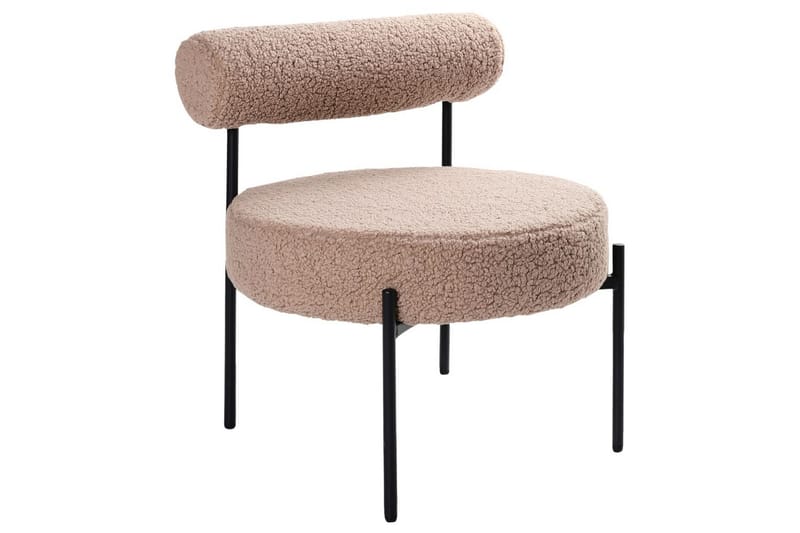 Lænestol Alpha Beige/sort - Beige/sort - Møbler - Stole & lænestole - Lænestole - Lænestol uden armlæn