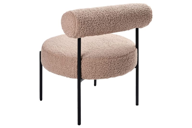 Lænestol Alpha Beige/sort - Beige/sort - Møbler - Stole & lænestole - Lænestole - Lænestol uden armlæn