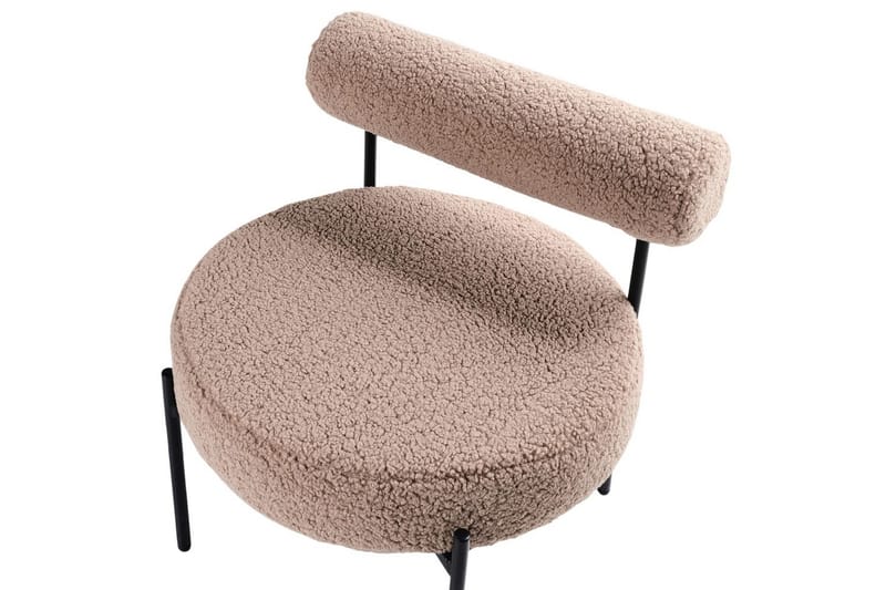 Lænestol Alpha Beige/sort - Beige/sort - Møbler - Stole & lænestole - Lænestole - Lænestol uden armlæn