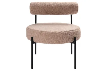 Lænestol Alpha Beige/sort - Beige/sort - Møbler - Stole & lænestole - Lænestole - Lænestol uden armlæn