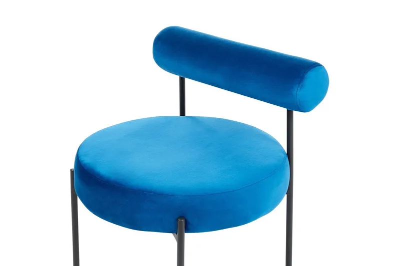 Lænestol Alpha - Blå, Sort, Blå, sort - Møbler - Stole & lænestole - Lænestole - Lænestol uden armlæn