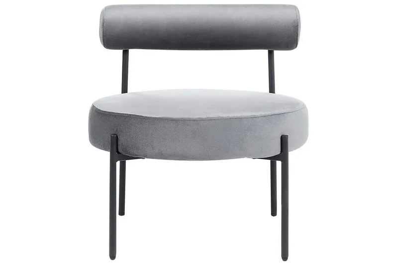 Lænestol Alpha - Grå, sort - Møbler - Stole & lænestole - Lænestole - Lænestol uden armlæn