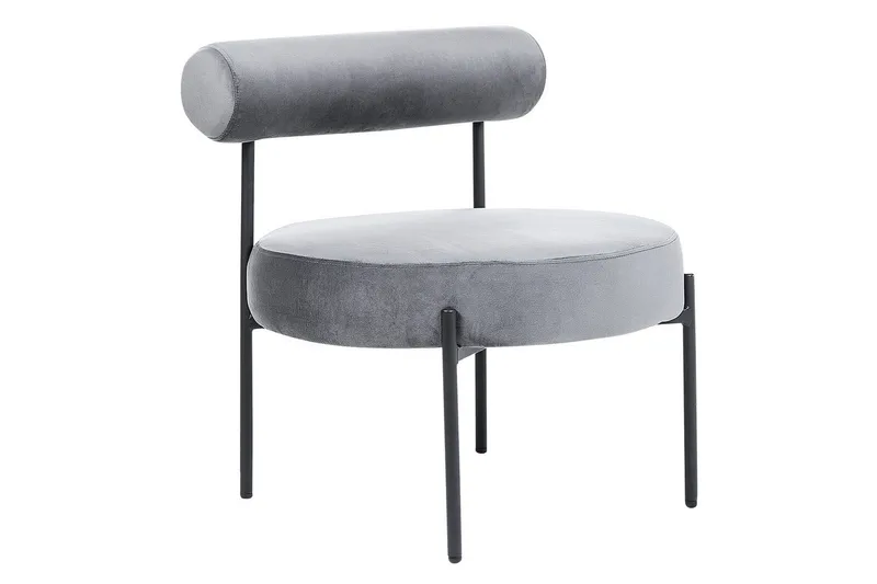 Lænestol Alpha, Grå, sort