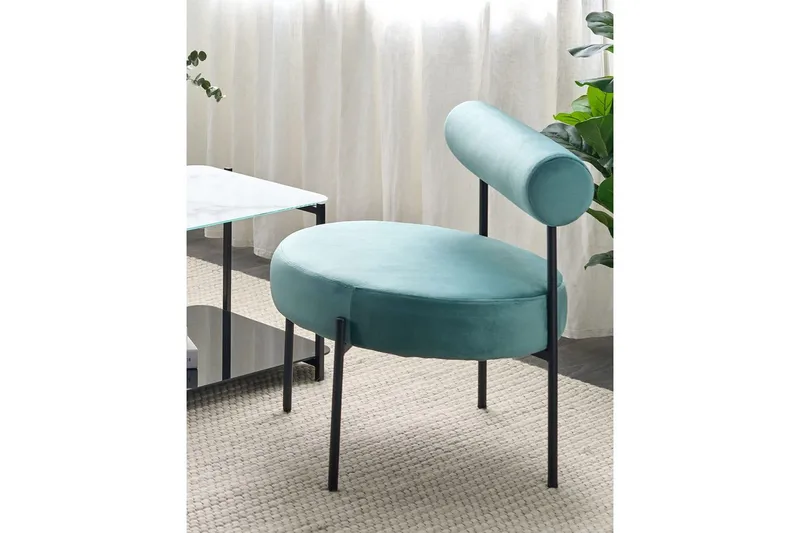 Lænestol Alpha - Grøn, Sort, Grøn, sort - Møbler - Stole & lænestole - Lænestole - Lænestol uden armlæn