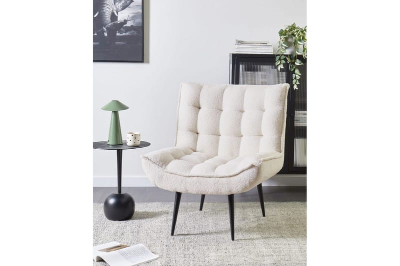 Lænestol Alvesta Hvid/Sort - Hvid/Sort - Møbler - Stole & lænestole - Lænestole - Lænestol uden armlæn