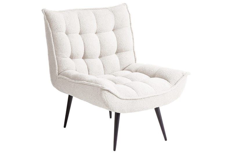 Lænestol Alvesta Hvid/Sort - Hvid/Sort - Møbler - Stole & lænestole - Lænestole - Lænestol uden armlæn