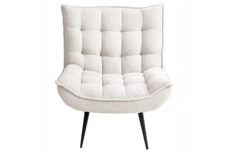 Lænestol Alvesta Hvid/Sort - Hvid/Sort - Møbler - Stole & lænestole - Lænestole - Lænestol uden armlæn