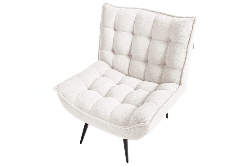 Lænestol Alvesta Hvid/Sort - Hvid/Sort - Møbler - Stole & lænestole - Lænestole - Lænestol uden armlæn