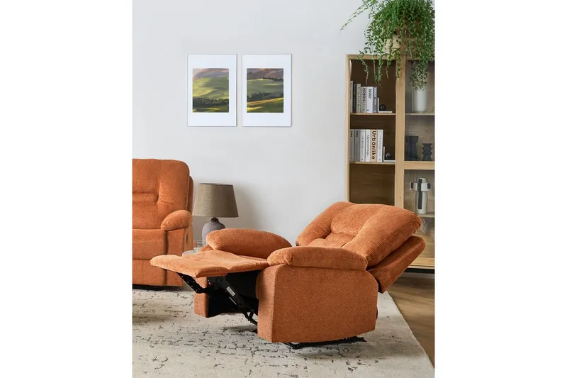 Lænestol Bergen Orange - Orange - Møbler - Stole & lænestole - Lænestole - Recliner lænestol