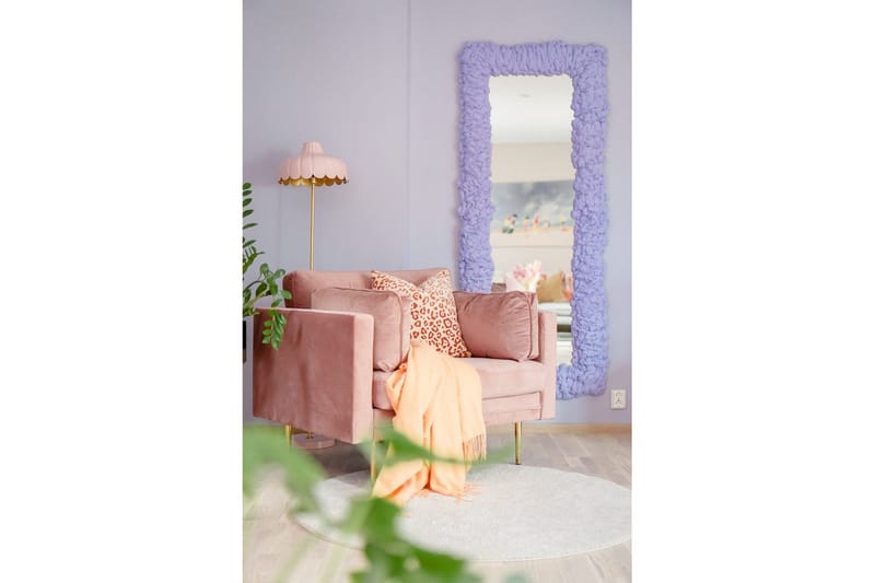 Lænestol Boom Fløjl Rosa - Rosa - Møbler - Stole & lænestole - Lænestole - Klubstol