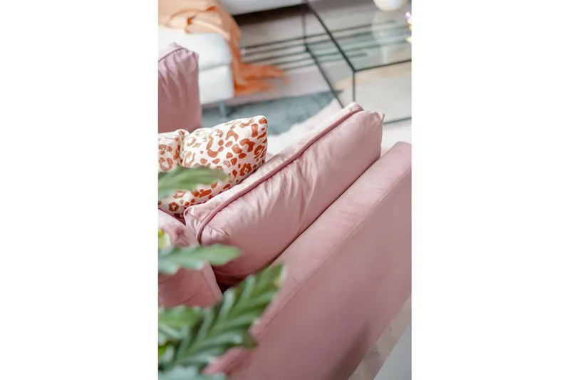 Lænestol Boom Fløjl Rosa - Rosa - Møbler - Stole & lænestole - Lænestole - Klubstol