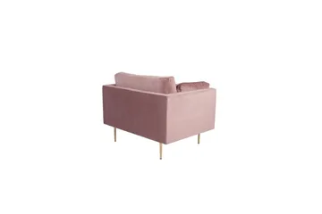 Lænestol Boom Fløjl Rosa - Rosa - Møbler - Stole & lænestole - Lænestole