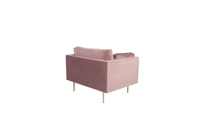 Lænestol Boom Fløjl Rosa - Rosa - Møbler - Stole & lænestole - Lænestole - Klubstol