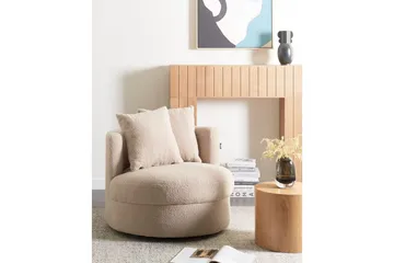 Lænestol Dalby Beige - Beige - Møbler - Stole & lænestole - Lænestole - Lænestol uden armlæn