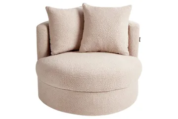 Lænestol Dalby Beige - Beige - Møbler - Stole & lænestole - Lænestole - Lænestol uden armlæn