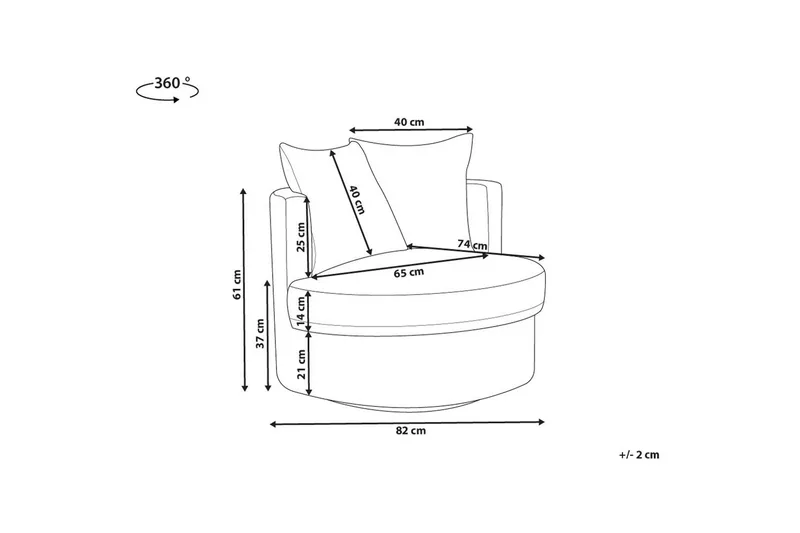Lænestol Dalby Beige - Beige - Møbler - Stole & lænestole - Lænestole - Recliner lænestol
