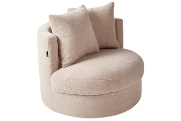 Lænestol Dalby Beige - Beige - Møbler - Stole & lænestole - Lænestole - Lænestol uden armlæn