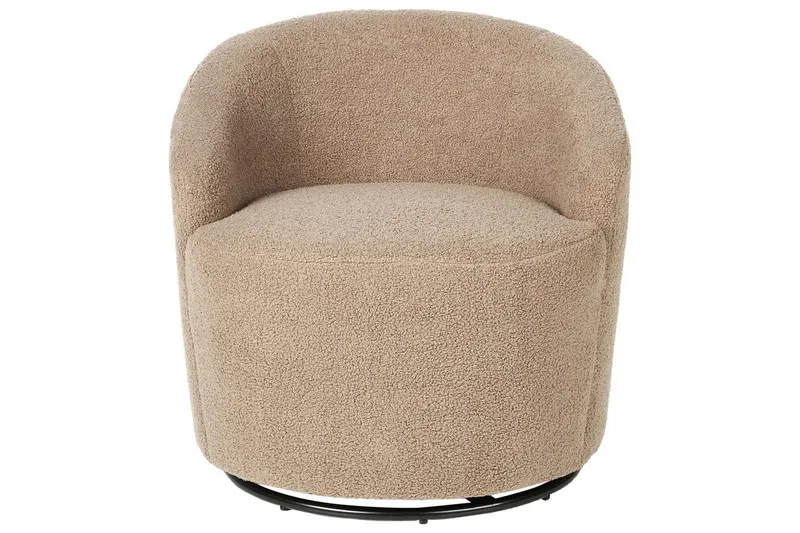 Lænestol Davik Beige/sort - Beige/sort - Møbler - Stole & lænestole - Lænestole - Klubstol