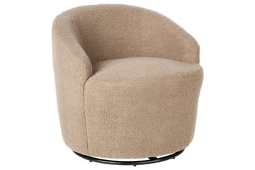 Lænestol Davik Beige/sort - Beige/sort - Møbler - Stole & lænestole - Lænestole - Lænestol uden armlæn